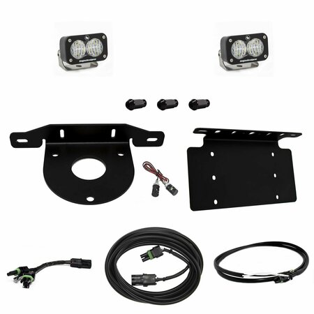 BAJA DESIGNS Bronco Dual S2 Sport W/C Reverse Kit w/Lic Plate w/Upfitter 21-Up Ford Bronco 447764UP